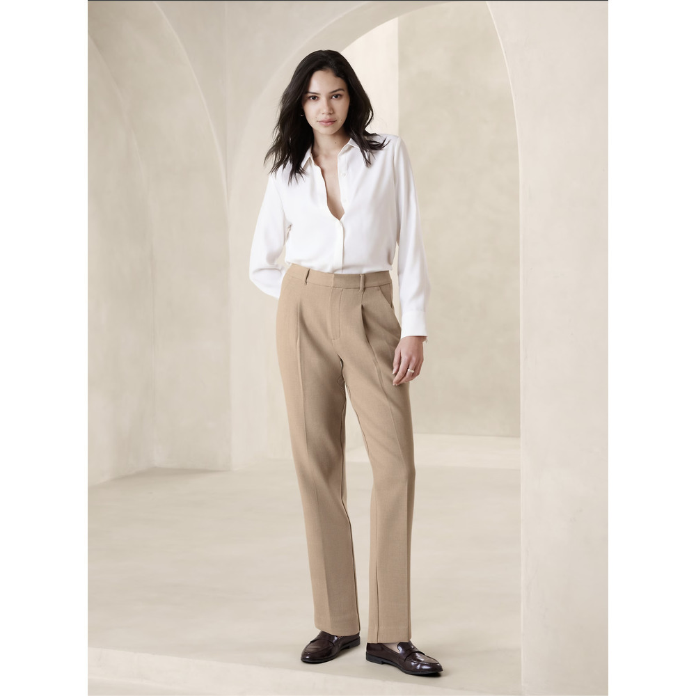 Banana Republic Factory Double Weave Suiting Pant NWT